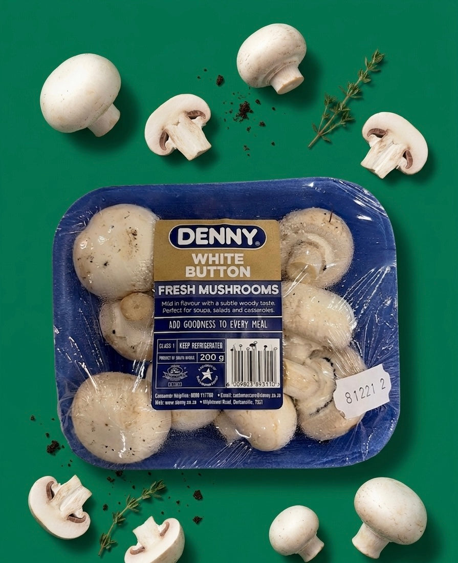 Denny white button mushroom (200g)