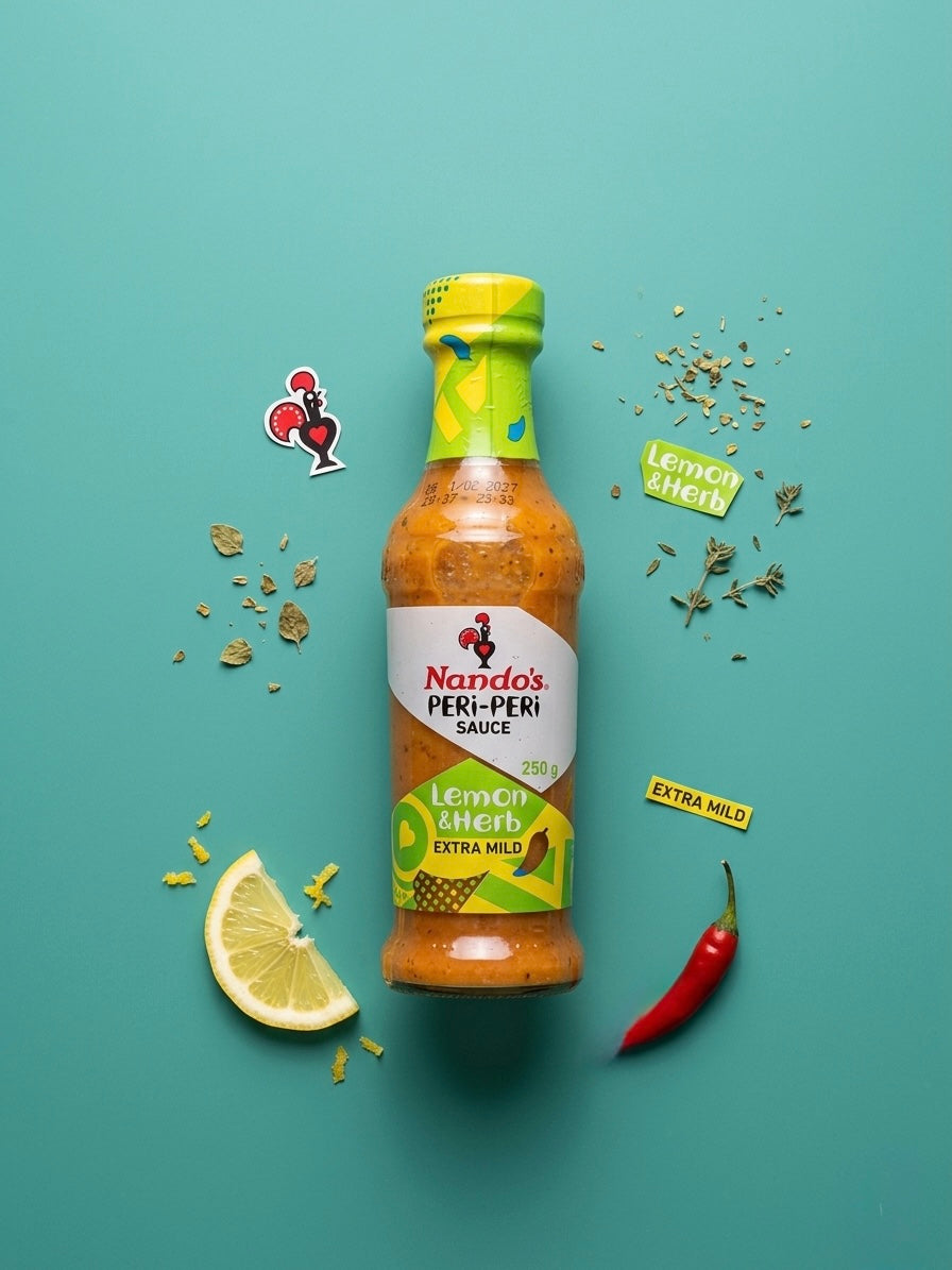Nando’s peri peri lemon & herb extra mild 250g