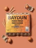 Baydan farm fresh free range large eggs (30’s)