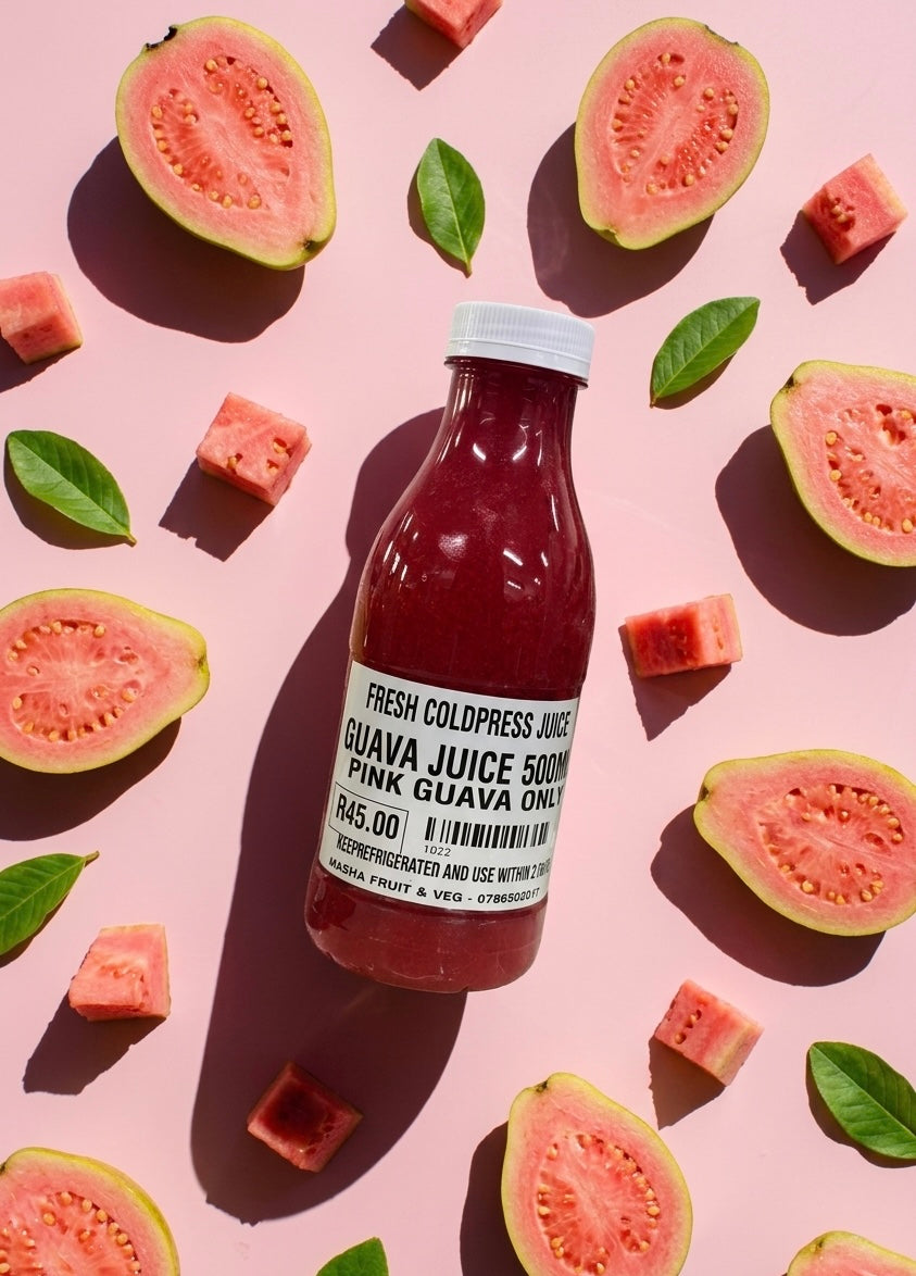 Pink guava juice