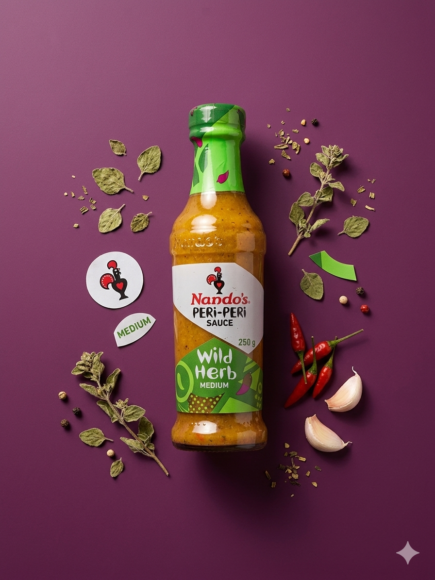 Nando’s peri peri wild herb medium 250g