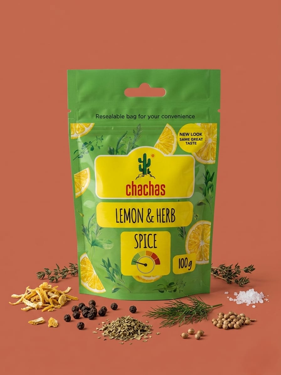 Chachas lemon & herb (100g)