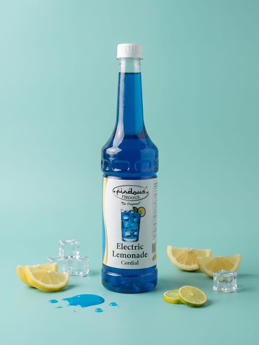 Firdous electric lemonade cordial (740ml)