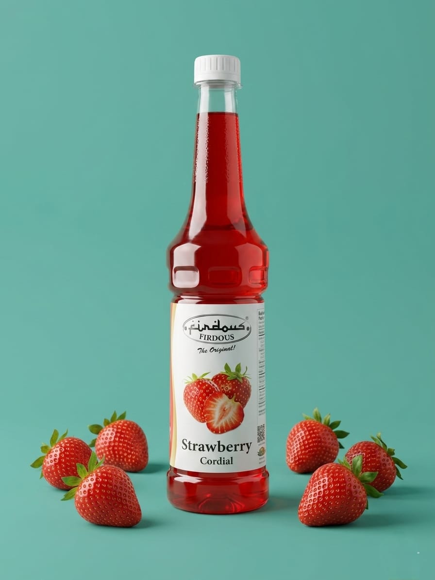 Firdous strawberry cordial (740ml)
